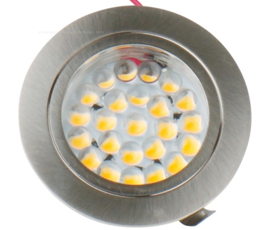 12V LED Spot, gebürstetes Edelstahl, 1,7 Watt