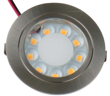 12V LED-Spot - Gebürstetes Edelstahl