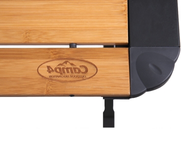 Preview: Bambus-Rolltisch MENDOZA 110, 110 x 70 cm