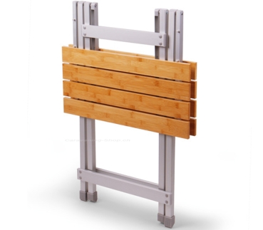 Preview: Klapptisch SINGLE Bambus, 50 x 50 x 60 cm