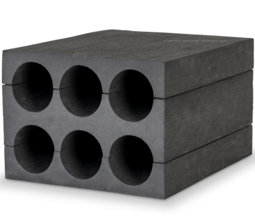 Flaschenhalter für 6 Flaschen, schwarz
