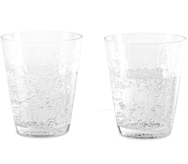 Preview: Wassergläser 2er Set in Hammerschlag-Optik