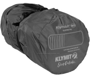 Preview: Isomatte KLYMIT XL 198x74x13cm, grün/grau
