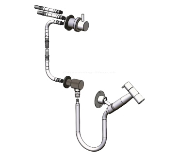 Preview: Camper-Dusche aus Edelstahl von Queensize Camper "Duschset 1"