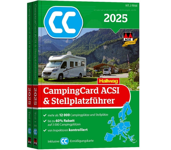 ACSI CampingCard + Stellplatzführer 2025