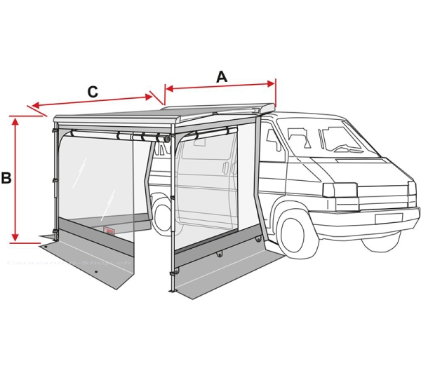 Vorzelt Fiamma Room Van Premium 270