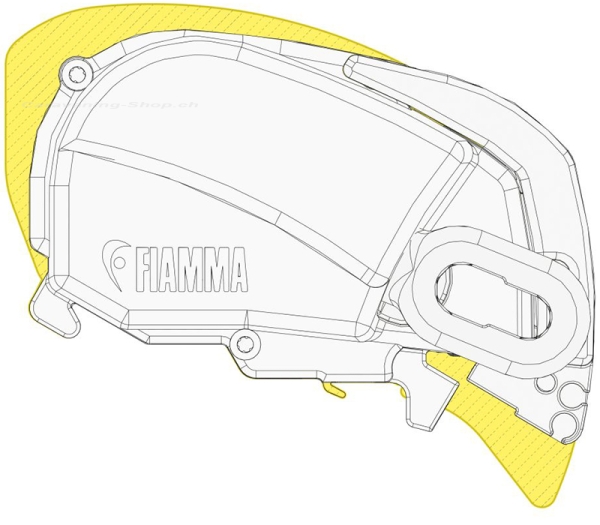 Fiammastore F80 S 425 cm, titanium