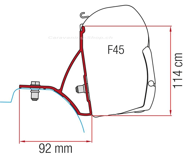 Kit Renault Trafic ab 2015 Markisenadapter F45