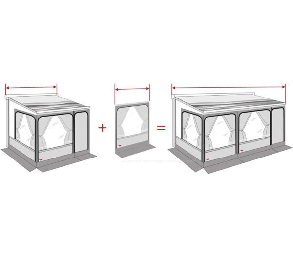 Frontwanderweiterung für Privacy Room CS Light XL 410