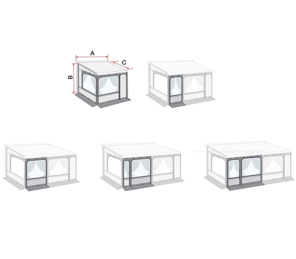 Markisenzelt Privacy Room F80, 300 XL