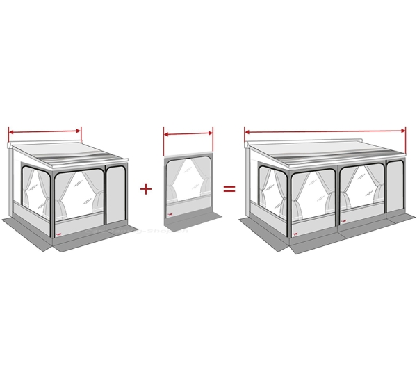 Frontwanderweiterung Privacy Room CS, 50 cm