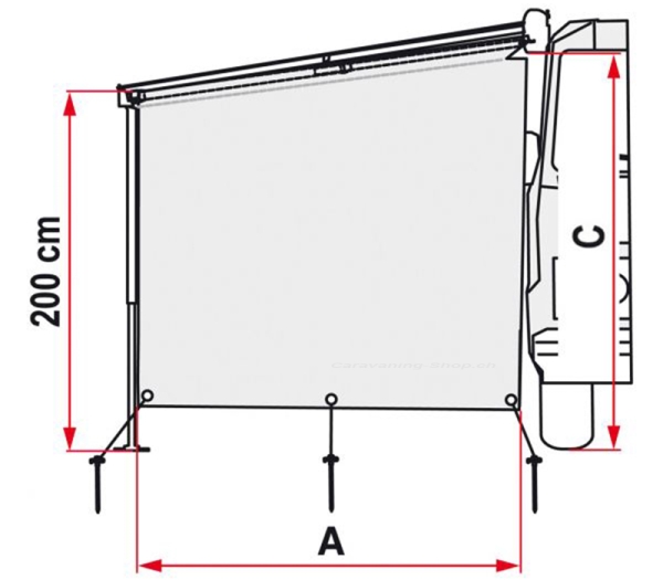 Sun View Side Caravanstore / F35