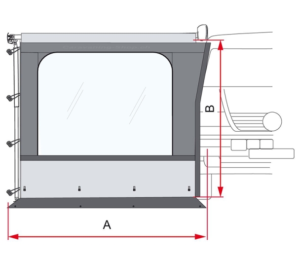 Seitenwand Side W Pro Van F43 270