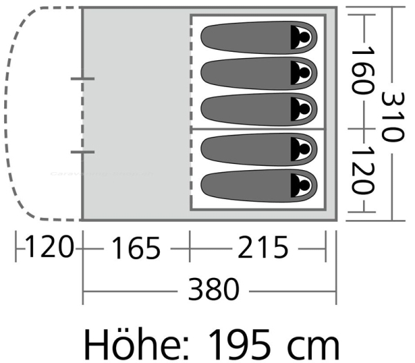 Tunnelzelt Rocky Mountain 5 Plus XL