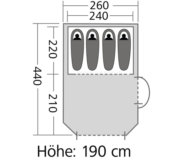 Tunnelzelt Meran 4