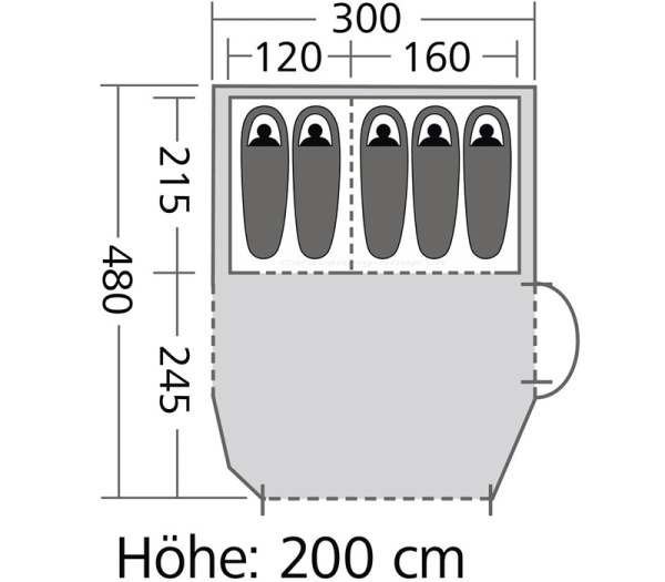 Tunnelzelt Springwood 5