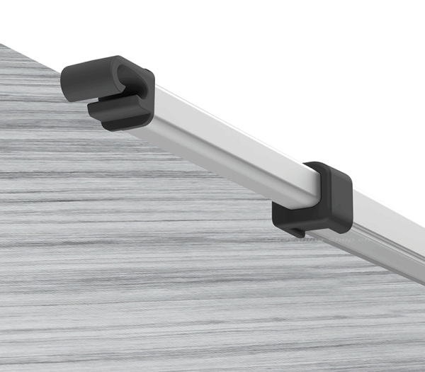 Markise F35 260, schwarz, Royal Grey