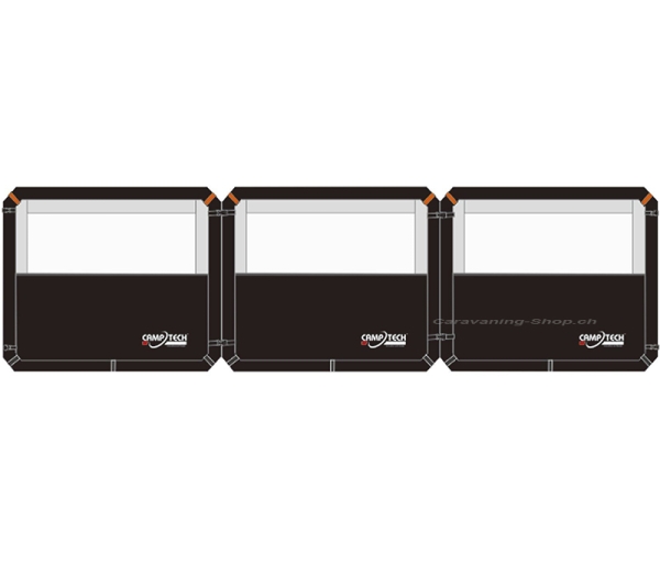 Camptech Windschutz Granat Air, 3-teilig