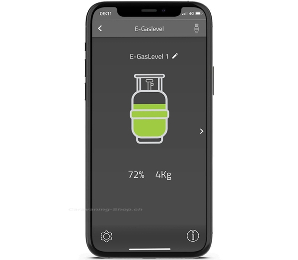 E-Gaslevel für E-Trailer App