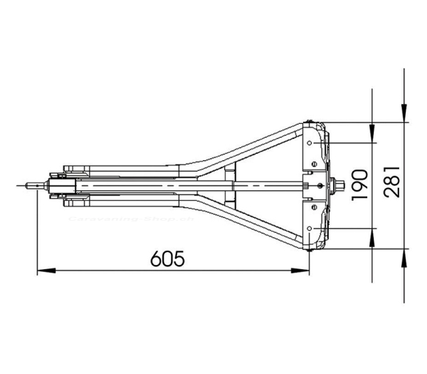 AL-KO Steckstütze Premium 1200L