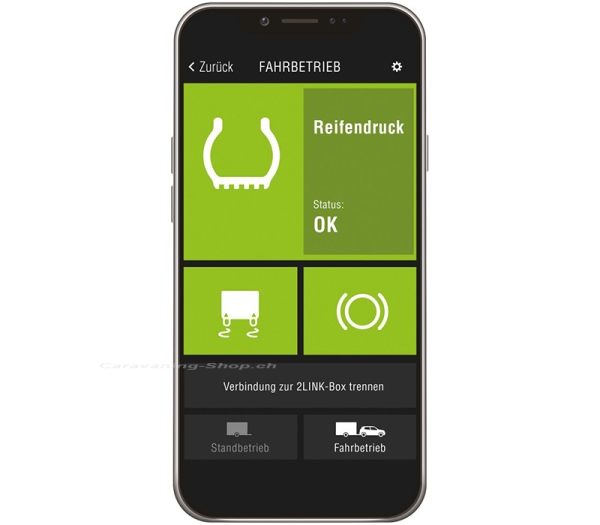 Reifendruckkontrollsystem TPMS Erweiterung Tandem