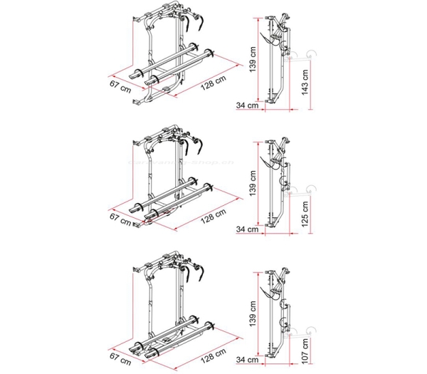 Fahrradträger Carry-Bike Frame VW Crafter/MAN