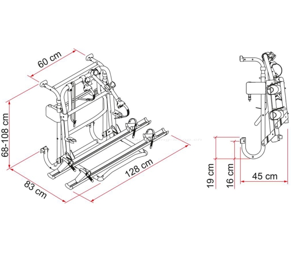 Fahrradträger Carry-Bike Lift 77 E-Bike