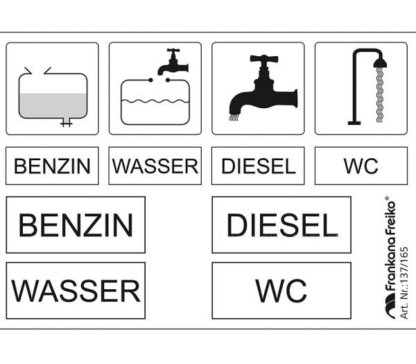 Hinweisschilder-Set, 9-er Pack