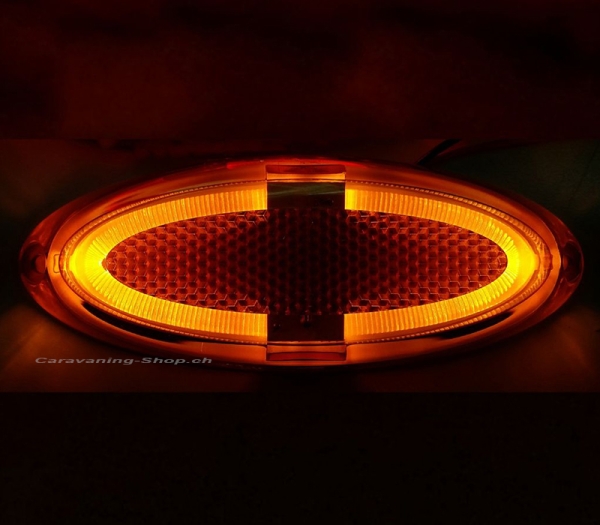 LED Markierungsleuchte oval, orange