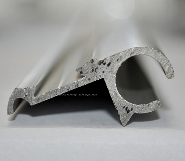 Vorzeltleiste aus Aluminium, silber eloxiert