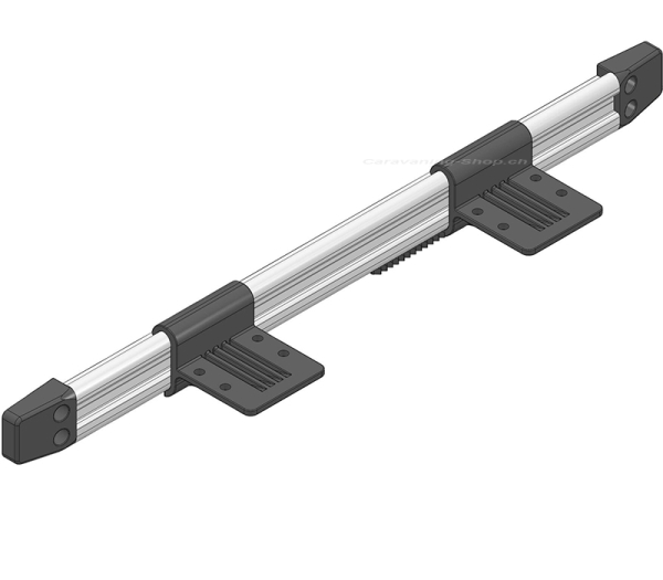 Wandanschlussschiene silber,  50 cm