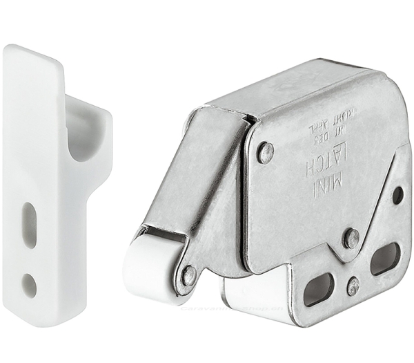 Federschnapp-Verschluss Mini-Latch, weiss