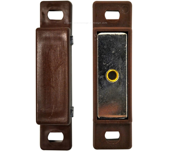 Magnet-Verschluss, braun, 2 Stück