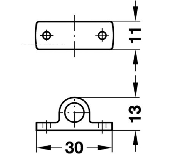 PUSH-Lock Führungsschlaufe, braun