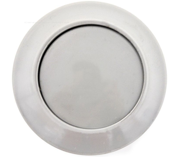 PUSH-Lock Druckknopf mit Rosette, hellgrau