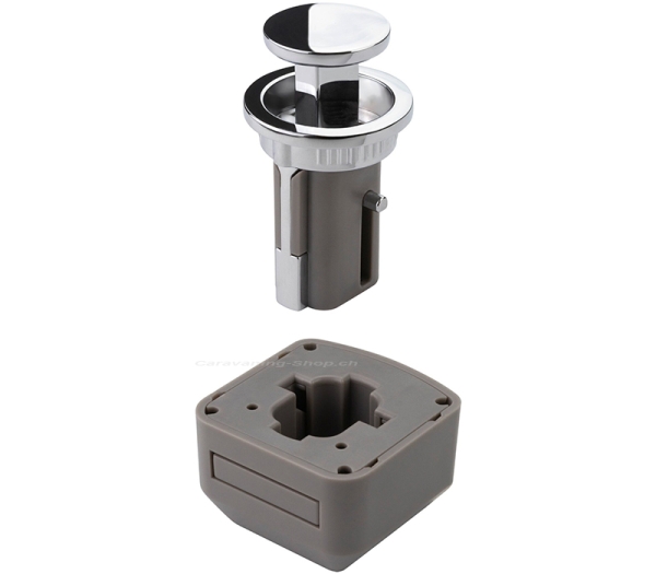 R-EVOLUTION Schliesssystem rund chrom glänzend