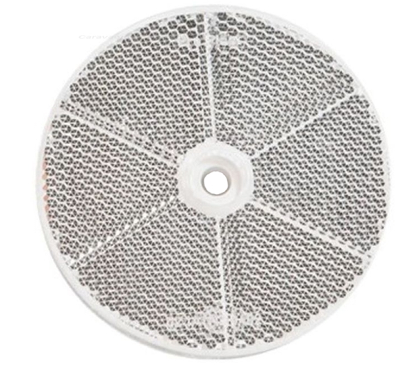Rückstrahler Ø 80mm weiss