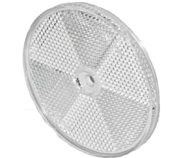 Rückstrahler Ø 80mm weiss