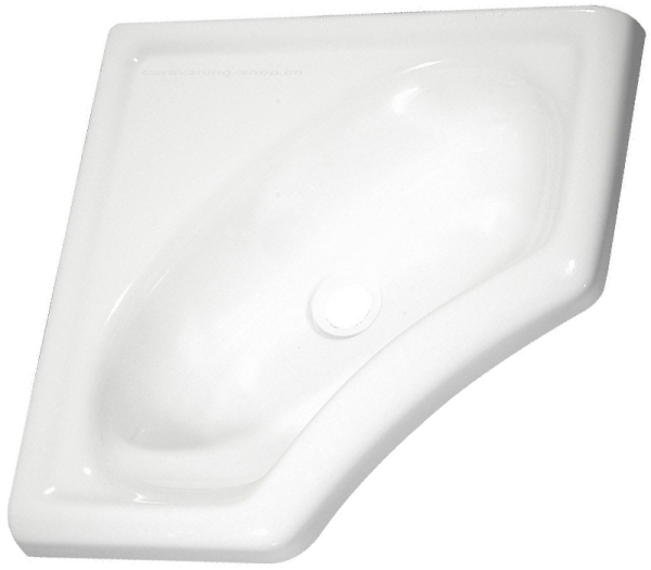 Eckwaschbecken, 340 x 165 mm, weiss