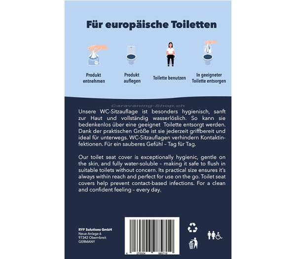 WC Sitzauflagen (25 Stück)