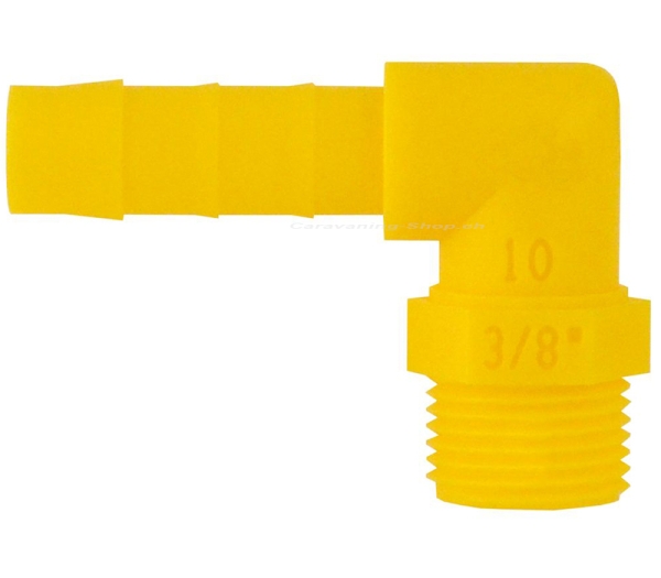 LILIE Einschraubtülle WeißGELB, gewinkelt 12 mm
