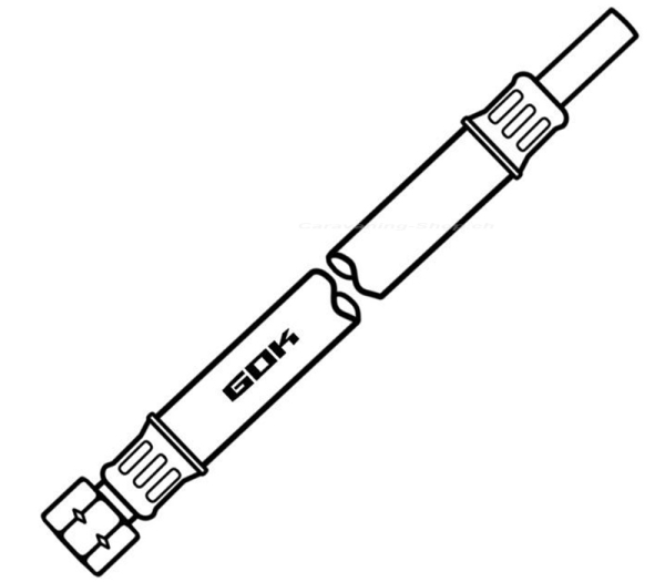Schlauchleitung Mitteldruck PS 6 bar, G 1/4 x RST 8, 40 cm