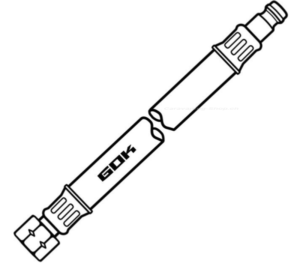 Mitteldruck-Schlauchleitung, 3000 mm