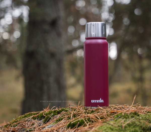 Omnia Isolierflasche 0,75 l, burgunderrot
