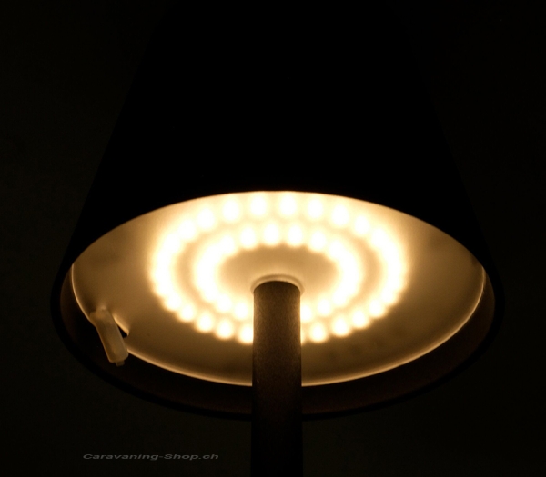 LED-Akku-Tischlampe Lucien, braun