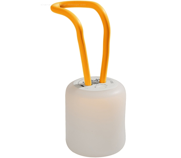 Campinglaterne aus Silikon, orange