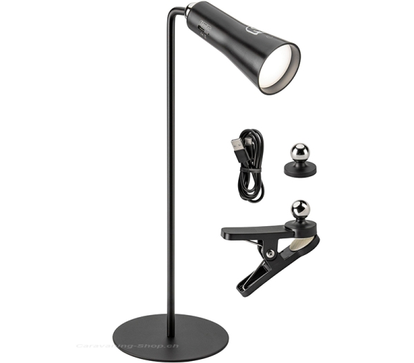 Taschen-/Stehlampe, schwarz