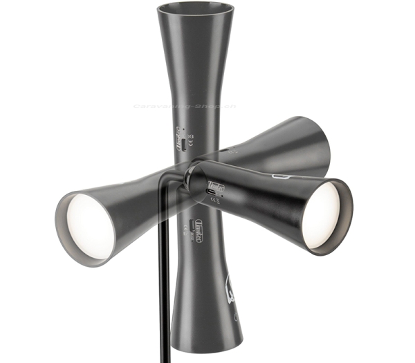 Taschen-/Stehlampe, schwarz