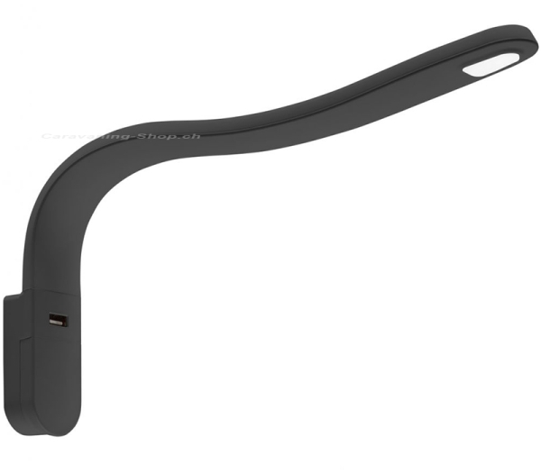 LED-Schwanenhalsleuchte Typ S, schwarz