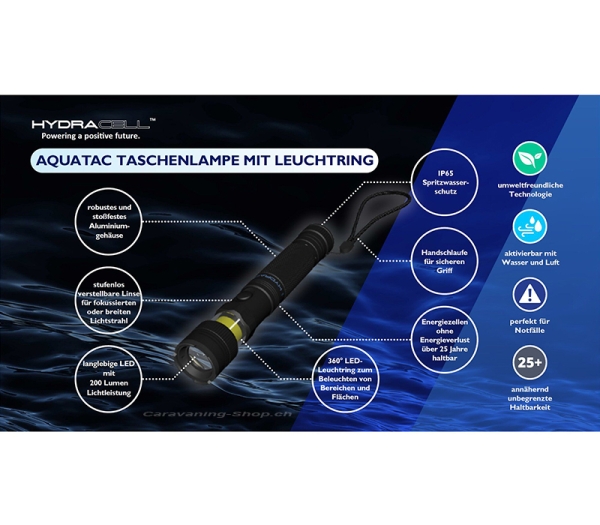 Taschenlampe HydraCell AquaTac